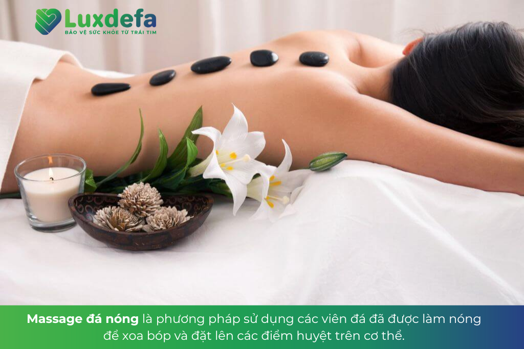 massage trị liệu Đông Y - massage đá nóng